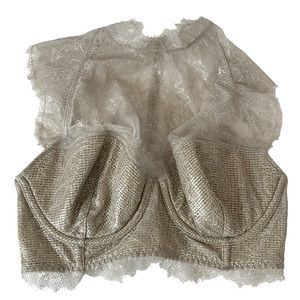 Victoria’s Secret Dream Angels Lined Demi Shimmer Sexy Lace Bra Size 32D